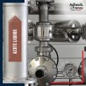 Marquage et repérage tuyauterie Inflammable - adhésif laminé colle forte - Azote liquide