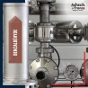Marquage tuyauterie norme française NFX Inflammable - adhésif laminé colle forte - Benzaldéhyde