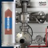 Marquage tuyauterie norme française NFX Inflammable - adhésif laminé colle forte - Cyclohexanol