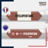 Marqueur adhésif Tuyauterie - Inflammable - Cyclopentane norme NFX ou CLP