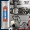 Marquage tuyauterie norme française NFX Inflammable - adhésif laminé colle forte - Fioul domestique