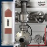 Marquage tuyauterie norme française NFX Inflammable - adhésif laminé colle forte - Hexane