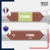Marqueur adhésif Tuyauterie - Inflammable - Éthanol norme NFX ou CLP