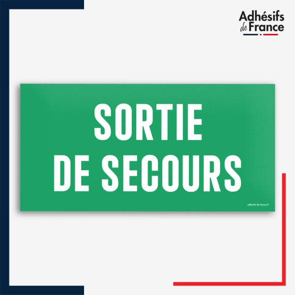Signalétique évacuation - Sortie de secours