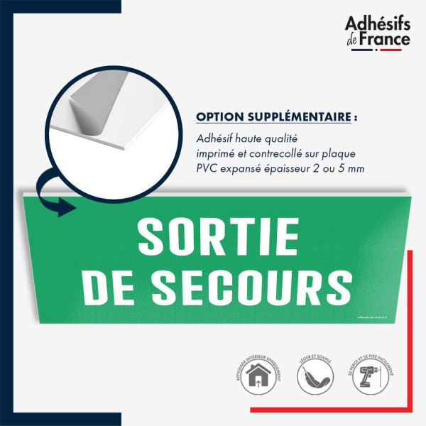 Panneau de signalisation des évacuations - Sortie de secours