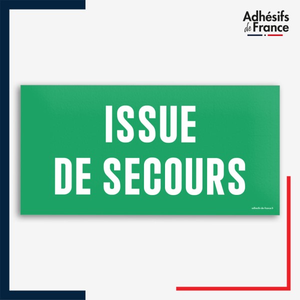 Signalétique évacuation - Issue de secours