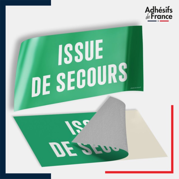 Adhésif signalisation d'évacuation - Issue de secours
