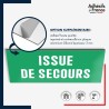 Plaque signalétique d'évacuation - Issue de secours
