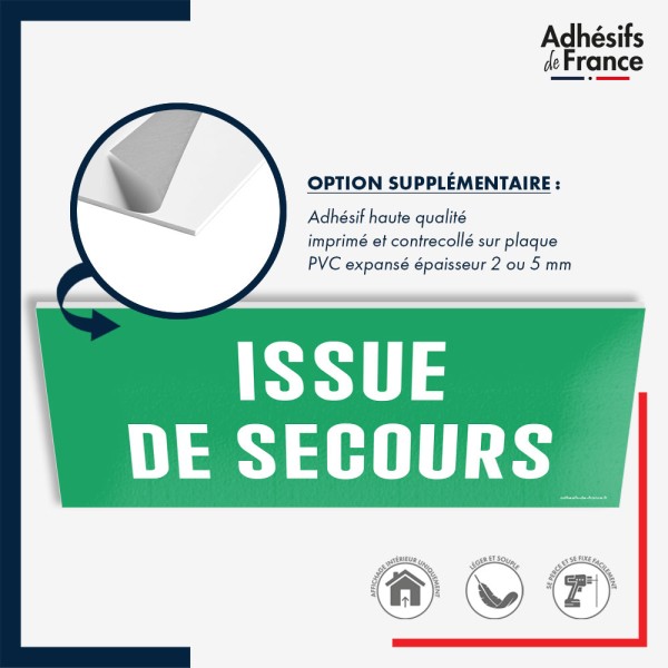 Panneau de signalisation des évacuations - Issue de secours