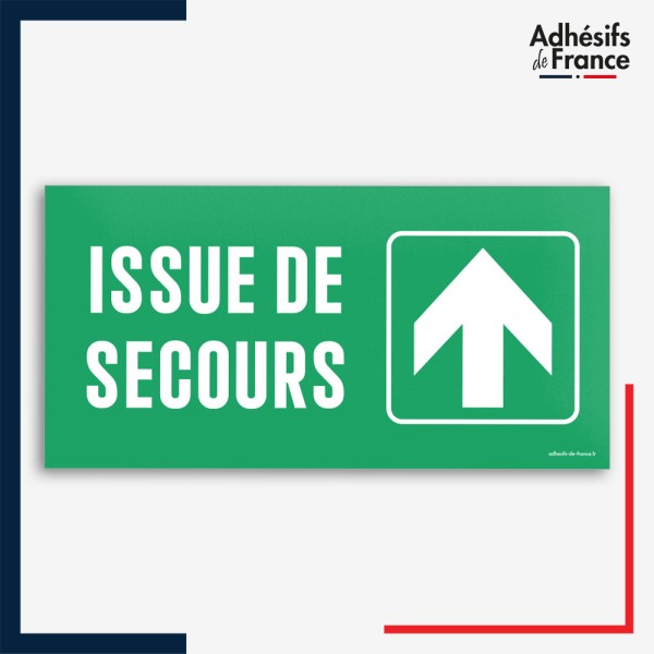 Signalétique évacuation - Issue de secours - Flèche haut