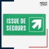 Signalétique évacuation - Issue de secours - Flèche haut droite