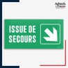 Signalétique évacuation - Issue de secours - Flèche bas droite