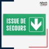 Signalétique évacuation - Issue de secours - Flèche bas