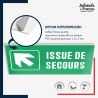 Panneau de signalisation des évacuations - Issue de secours - Flèche haut gauche