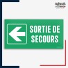 Signalétique évacuation - Sortie de secours - Flèche gauche