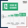 Signalétique évacuation - Sortie de secours gauche