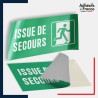 Adhésif signalisation d'évacuation - Issue de secours droite