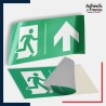 Adhésif signalisation d'évacuation - Flèche haut