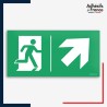 Signalétique évacuation - Flèche haut droite