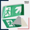 Adhésif signalisation d'évacuation - Flèche haut droite