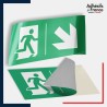 Adhésif signalisation d'évacuation - Flèche bas droite