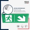 Panneau de signalisation des évacuations - Flèche bas droite