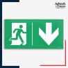 Signalétique évacuation - Flèche bas