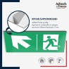Plaque signalétique d'évacuation - Flèche haut gauche