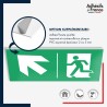 Panneau de signalisation des évacuations - Flèche haut gauche