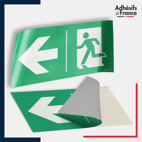 Adhésif signalisation d'évacuation - Flèche gauche