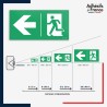 Visibilité et installation de signalétique évacuation -  Flèche gauche