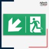 Signalétique évacuation - Flèche bas gauche