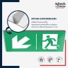 Plaque signalétique d'évacuation - Flèche bas gauche