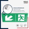 Panneau de signalisation des évacuations - Flèche bas gauche