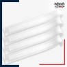 Lot de 4 bandes de signalisation et repérage pour vitres - Ligne continue - blanc