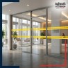 Adhésif de signalisation et de repérage pour surface vitrée - Double ligne continue - jaune