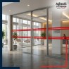 Adhésif de signalisation et de repérage pour surface vitrée - Double ligne continue - rouge