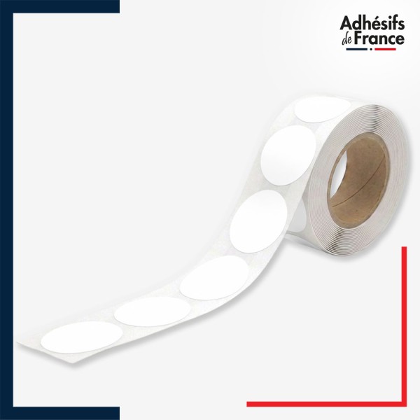 Rouleau - Bande de signalisation et repérage pour vitres - Motif ronds - blanc