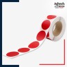 Rouleau - Bande de signalisation et repérage pour vitres - Motif ronds - rouge