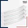 Lot de 4 bandes de signalisation et repérage pour vitres - Motif carrés - dépoli