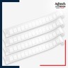 Lot de 4 bandes de signalisation et repérage pour vitres - Motif carrés - blanc