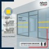 Bande adhésive pour conformité des vitrages en ERP - Motif carrés - jaune