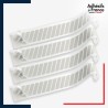 Lot de 4 bandes de signalisation et repérage pour vitres - Motif hachures - dépoli