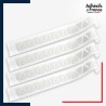 Lot de 4 bandes de signalisation et repérage pour vitres - Motif triangles - dépoli
