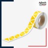 Rouleau - Bande de signalisation et repérage pour vitres - Motif triangles - jaune