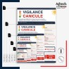 Affichage réglementaire formats A5, A4, A3, A2 et A1 - alerte canicule - Vigilance Canicule