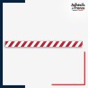 Adhésif sol antidérapant - Bande rouge et blanche