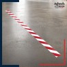 Adhésif sol antidérapant - Bande rouge et blanche