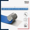 Marquage adhésif au sol antidérapant facile à poser - Bande respecter la distance de sécurité