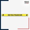 Adhésif sol antidérapant - Bande ne pas franchir - marquage sécurité.